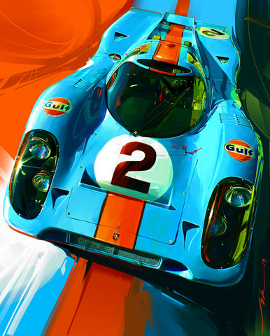 Porsche 917 K Gulf Racing Team  °2, Winner 24 Daytona 1970